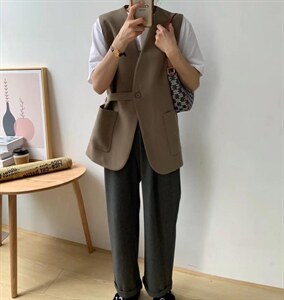 【素妮】2022新款西装马甲，图片