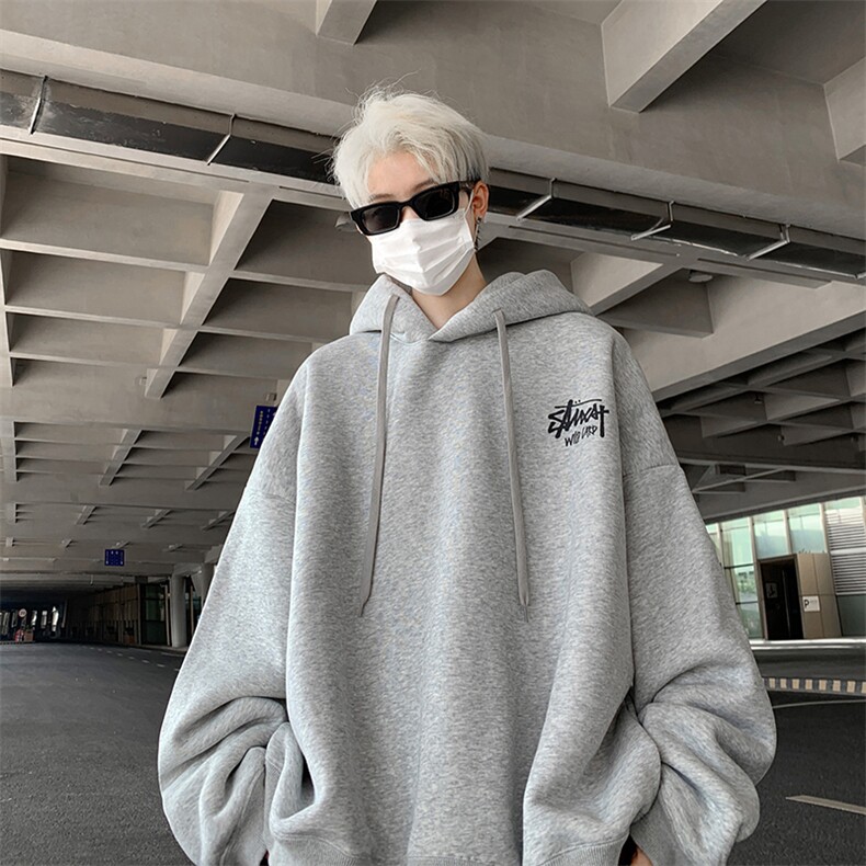 美式连帽卫衣男高级感外套hiphop上衣潮N001P60控88,女装短外套,星座307A