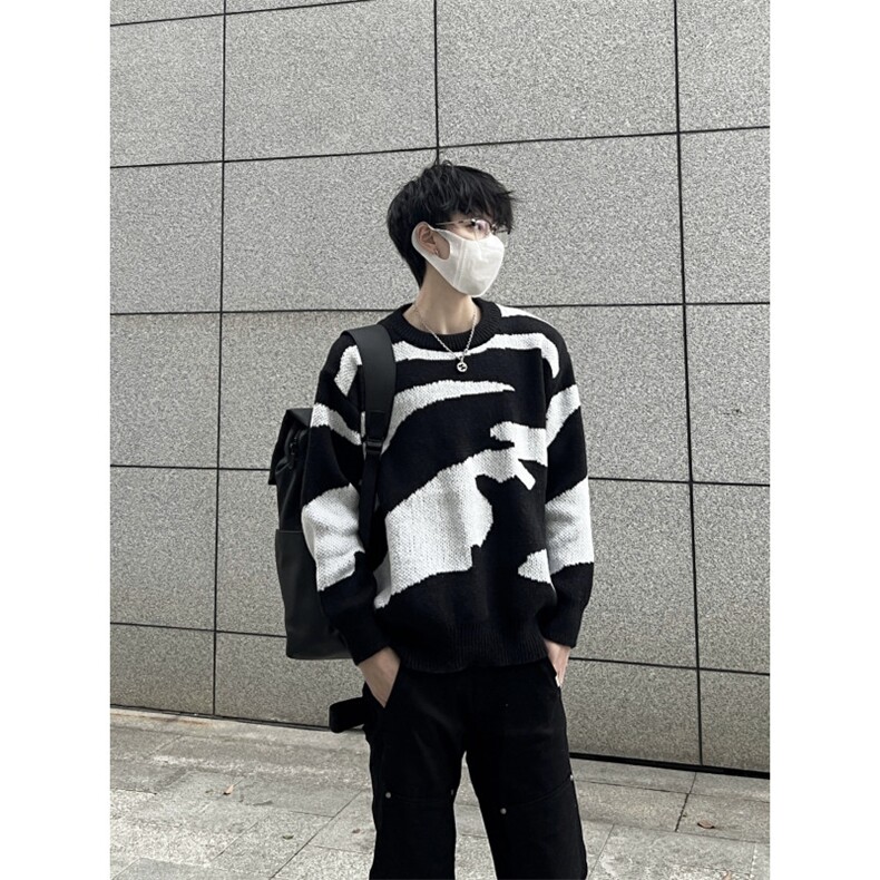 博主图cleanfit毛衣男宽松慵懒风高级感针织衫MY06-P65,男装针织衫/毛衣,星座1007（原301D）