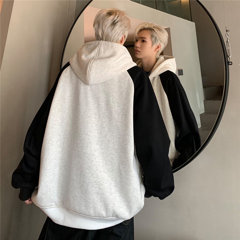 抖音得物供货可提供视频重磅美式宽松连帽卫衣开衫JK115-P65,男装卫衣,电商C307