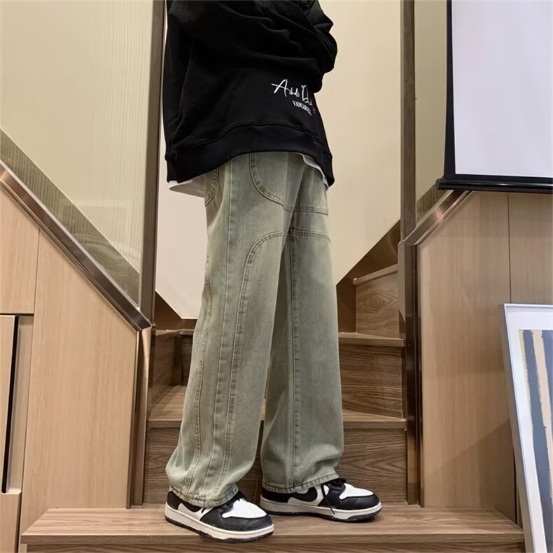 牛仔裤男秋季潮大码休闲裤子高街CT304P45,男装牛仔裤,星座1116-2