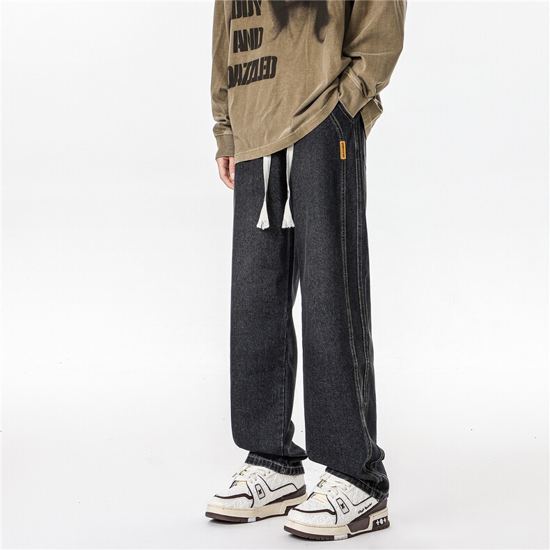 加长男裤子高个子美式高街188cm110牛仔直筒裤微喇KZ007P60,男装休闲裤,电商B312