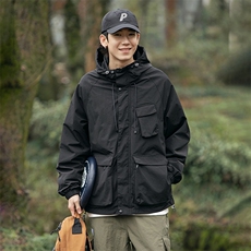 春季新款高品质山系户外防水冲锋衣工装夹克外套A436-2263-P105，男装夹克，电商A436