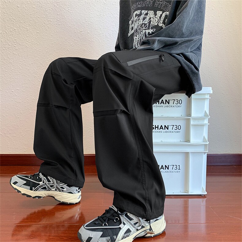 秋冬季美式高街vibe伞兵工装男潮牌休闲裤子XZ301b-2-CK699P32图片
