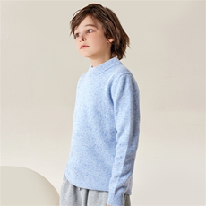 春秋冬螺纹袖口儿童男女通用，童装儿童羊绒衫，六一童装
