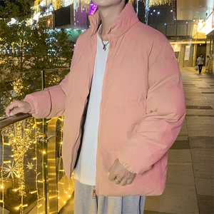2025冬季新款青少年潮流棉衣加厚情侣百搭纯色棉袄外套MY218-P38图片