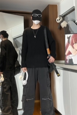破烂毛衣男针织衫KD637-P45，男装针织衫/毛衣，电商D312-1