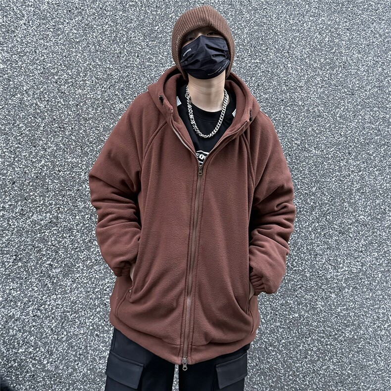 大码加厚摇粒绒羽绒服卫衣90白鸭绒宽松男女连帽外套夹克Y58P110,男装夹克,星座210