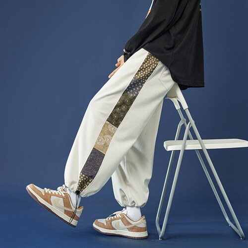 秋冬季休闲裤长裤炸街九分ins抽绳束脚灯芯绒裤子A125-BK910-P50，男装休闲裤，电商A125