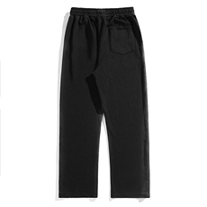 白底秋冬重工绣花华棉拖地裤宽松休闲长裤男K23312-P55，男装休闲裤，星座717