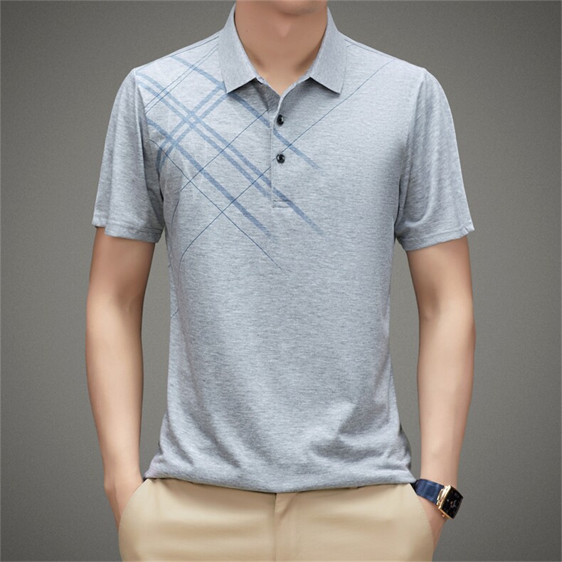 男装中老年翻领POLO衫短袖商务休闲宽松潮流爸爸装LZ68330-P50,男装Polo衫,星座1105-3