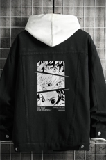 牛仔夹克男大码牛仔外套男茄克NJ77176-P60加绒款-P75，男装夹克，电商A040A