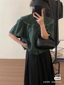 夏季料短袖上衣图片