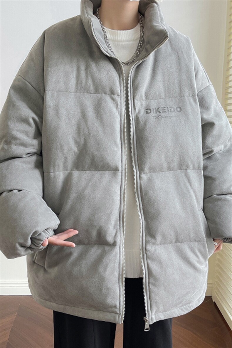 2023冬季新款港风罗莱大码麂皮绒印花棉衣M-5XHM22602-P115,男装棉衣,电商A022
