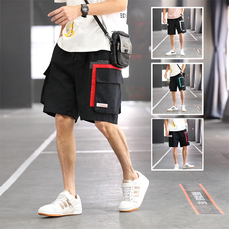 7XL~M码2023夏装新款五分裤短裤男休闲裤大码加肥胖子工装裤子潮，男装休闲裤，钱塘717(原712)