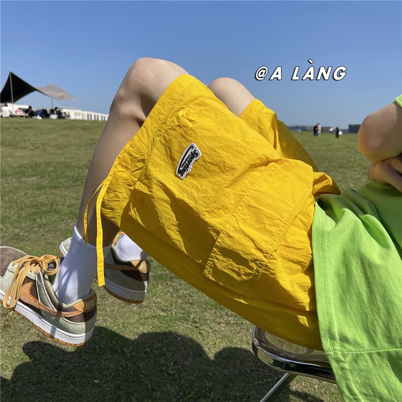 XZ612-K655-P45控59三色/夏季薄款沙滩裤速干裤彩色冰丝短裤1，男装牛仔裤，星座612