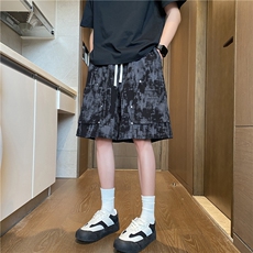 夏季新款扎染灯芯绒宽松休闲短裤B315-K25529-特p25控48，男装牛仔裤，电商B315