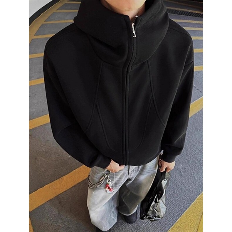 卫衣男女款秋冬季美式设计感连帽百搭休闲外套YW82-P56，女装短外套，星座208-5