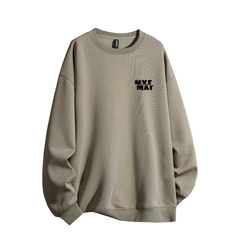 得物供货、复合重磅420克现货圆领卫衣宽松HD019-1-HMY332-P35,男装卫衣,电商019-1