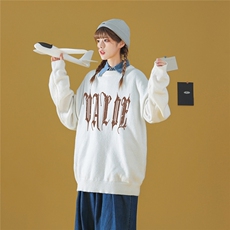 中性22秋/冬新款时尚潮流字母宽松百搭圆领套头毛衣M1051P50控68，男装针织衫/毛衣，A247A