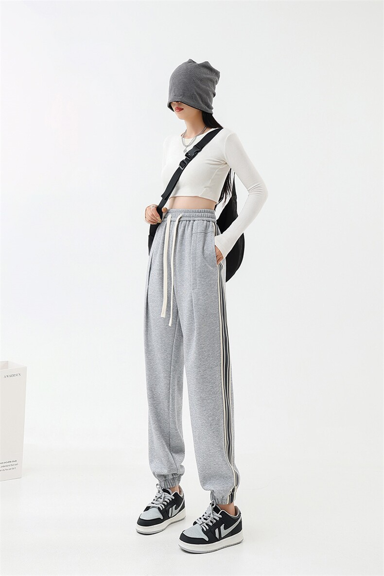 KP633P55美式潮流休闲裤男港风宽松直筒拖地裤束脚裤卫裤,男装休闲裤,星座1204-3