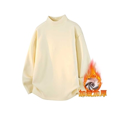 秋冬加绒加厚重磅版型德绒卫衣加厚打底高领卫衣JRDR912P22，男装T恤，电商A128