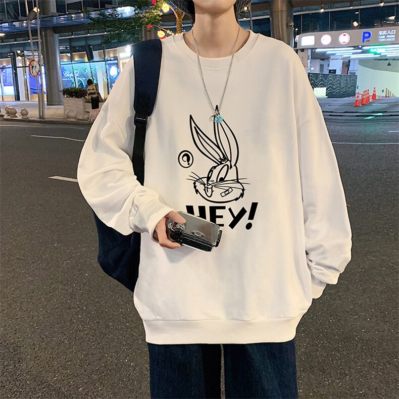 S6179-P28加绒款-P33秋季圆领卫衣男大码韩版宽松长袖外套，男装卫衣，电商A040