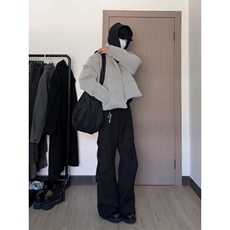 自制款！短款纯色面包服情侣棉衣棉服，现货！1005-CMCMF999-P88，男装棉衣，星座1005