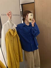 2025百搭时尚简约亚麻衬衫女夏季高端欧货宽松版衬衣，女装衬衫，湘姗