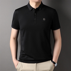 AL65135钱塘2020-3夏季新款男士时尚翻领上衣商务休闲短袖T恤P52，男装T恤，钱塘207-3