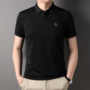 AL65135钱塘2020-3夏季新款男士时尚翻领上衣商务休闲短袖T恤P52图片