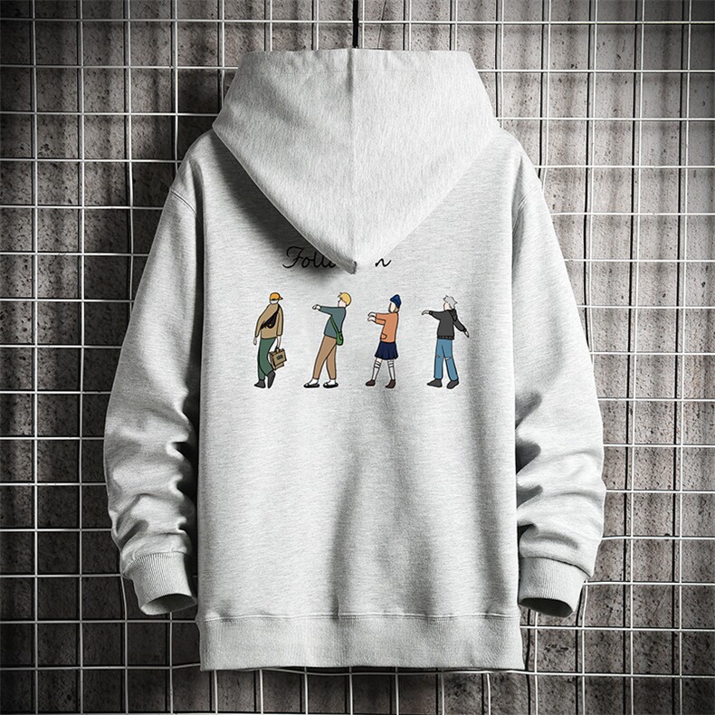 KS21043-P38连帽开衫卫衣男运动外套大码班服网格挂拍,男装卫衣,电商A040A