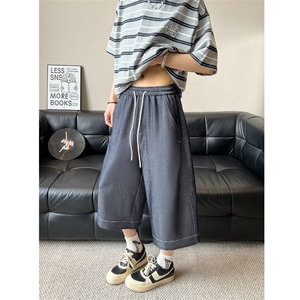 夏季新款潮牌仿天丝牛仔高级感冰丝垂感休闲七分裤男2560特P31图片