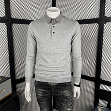 2025秋季假两件卫衣男潮牌翻领上衣6613-P73，男装卫衣，电商D342