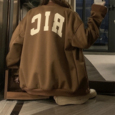 A340-P100拼接美式复古夹克棒球服春季年新款oversize工装外套，男装夹克，星座911