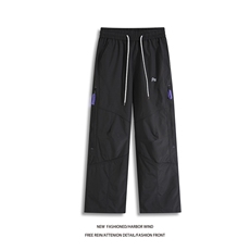 春季新款户外机能拼接侧边拉链三防冲锋裤B315-K999-特p45控98，男装休闲裤，电商B315