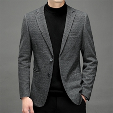 春秋西装上衣新款商务休闲西服中年爸爸装免烫外套ZL6802-P195，男装西服，星座1105-3