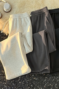 K5090/P45加绒P50冬季加绒卫裤男士加厚保暖休闲裤大码运动裤子图片