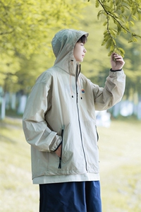 港风撞色彩虹硅胶点缀防晒衣男情侣潮牌防晒服男FS77001P65控88图片