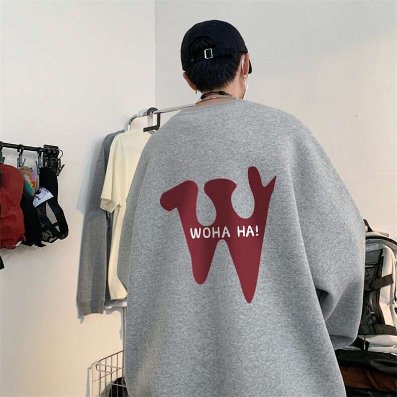 ！ 圆领卫衣港风长袖T恤男外套男WY126-P28图片