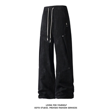 高品质白底得物秋季新款休闲裤男宽松直筒裤工装长裤KZ930-P55，男装工装外套，星座301C-5