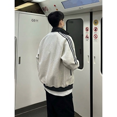 抖音得物高品质26春装美式高街重磅结构拼接织带立领卫衣外套CM42，女装短外套，电商A486