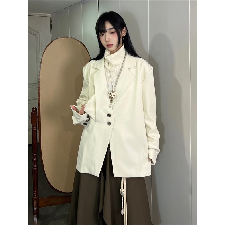 设计感小众西装外套女秋冬新款风高级感风衣时尚原宿新款潮流气质图片