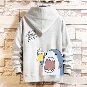 KS21137-P38连帽开衫卫衣男运动外套大码班服砖墙挂拍,日本夹克外套穿搭图片