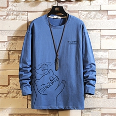 TX3133-P28纯长袖t恤男大码圆领打底衫体恤上衣服，男装T恤，电商A040A