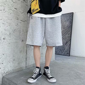 夏季薄款休闲短裤男潮流百搭男装潮牌宽松直筒五分裤子D330-P26图片