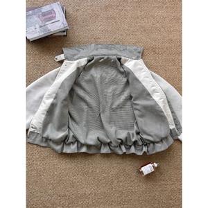 有货 203-6 F2596 P70特～美式cleanfit格子拼接翻领夹克图片