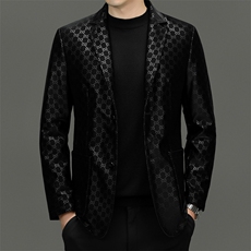 BG58005秋冬新款海宁真皮西装皮衣男士绵羊皮西服可脱卸鹅绒内胆，男装西服，电商B360