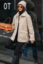 口袋拼貂毛，其它，E品