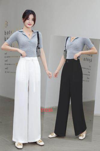 轻熟梭织阔腿裤，女装，艺尚丽人